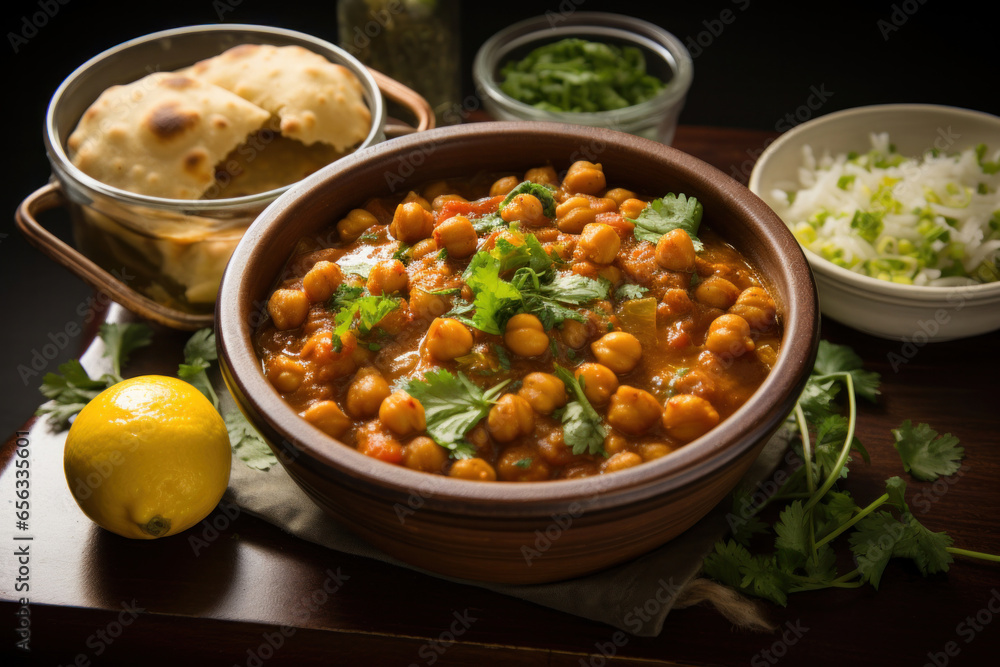 choley, chole masala or chana an indian food made of chickpeas, Indian food choley, chole masala or chana an indian food made of chickpeas, Indian food