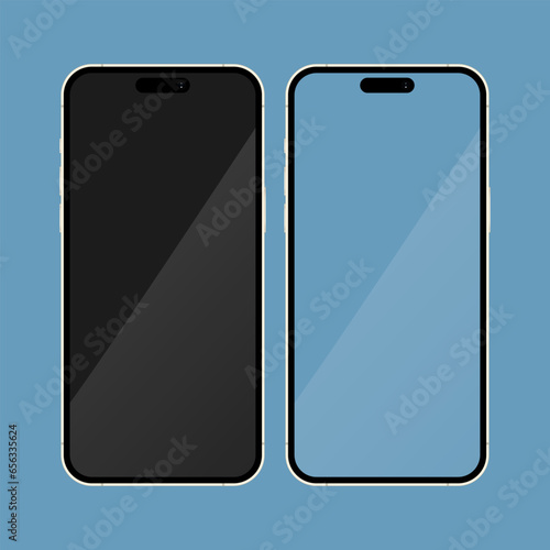 mobile phone touch, display vector photo