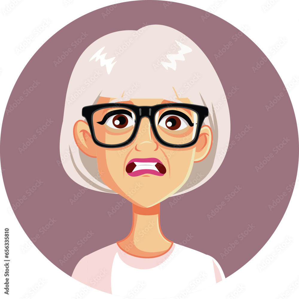 Stressed Mature Woman Feeling Confused Vector Cartoon illustration. Unhappy elderly lady feeling anxious and frustrated
Stressed Mature Woman Feeling Confused Vector Cartoon illustration. Unhappy elderly lady feeling anxious and frustrated