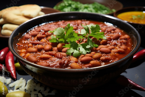Kidney bean curry or rajma or rajmah, Indian food photo