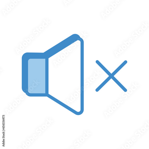 Mute icon vector stock illustration