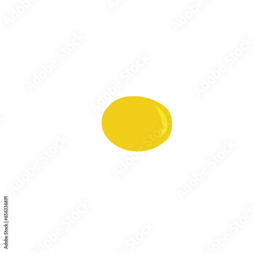 Sunny side up egg vector illustration 