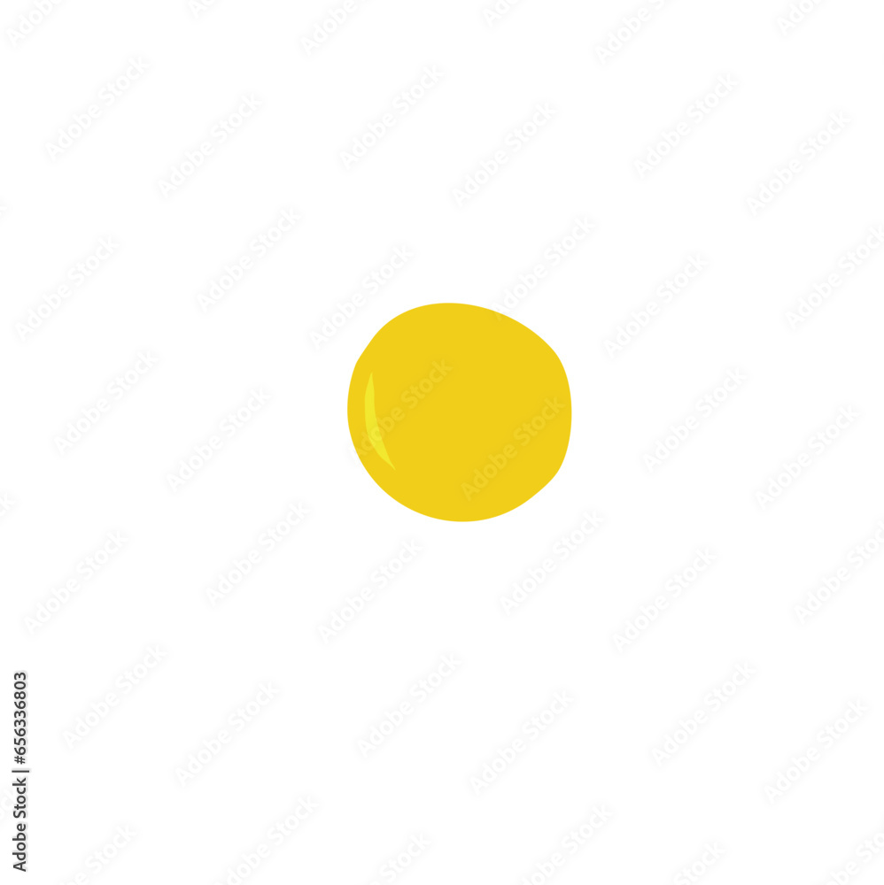 Sunny side up egg vector illustration 