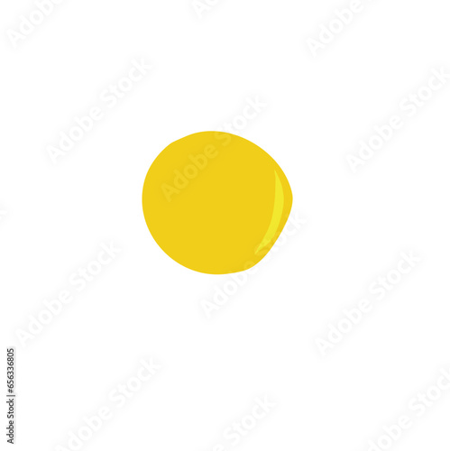 Sunny side up egg vector illustration 