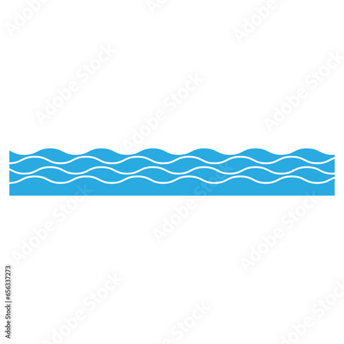 Waves icon vector. Wave illustration sign. ocean symbol. water logo.