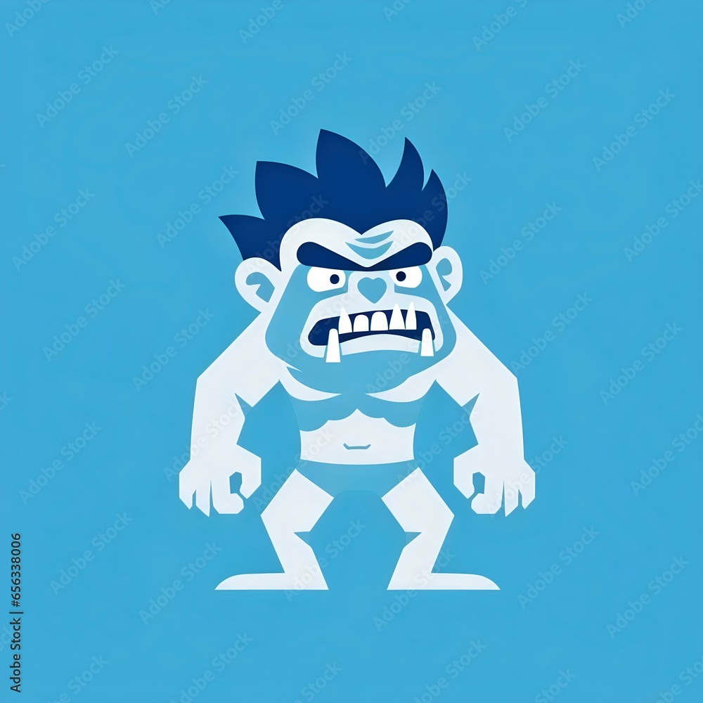 Minimalist Retro Troll Illustration Minimalist Retro Troll Illustration