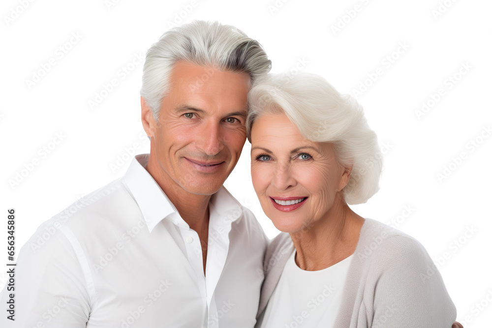 Very beautiful lovely couple of 70 years old with white hair isolated white background PNG Very beautiful lovely couple of 70 years old with white hair isolated white background PNG