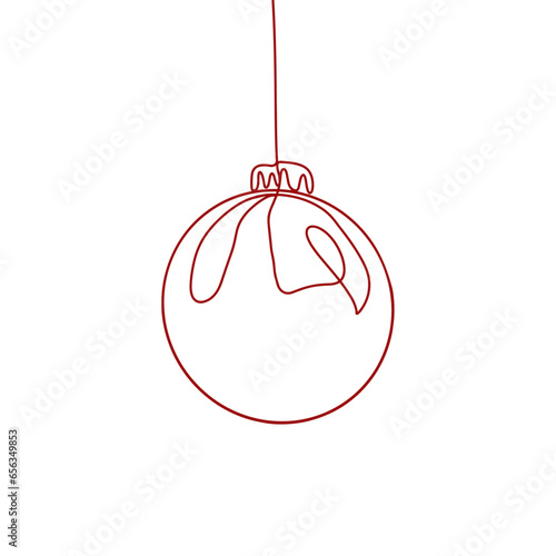 Oneline Christbaumkugel