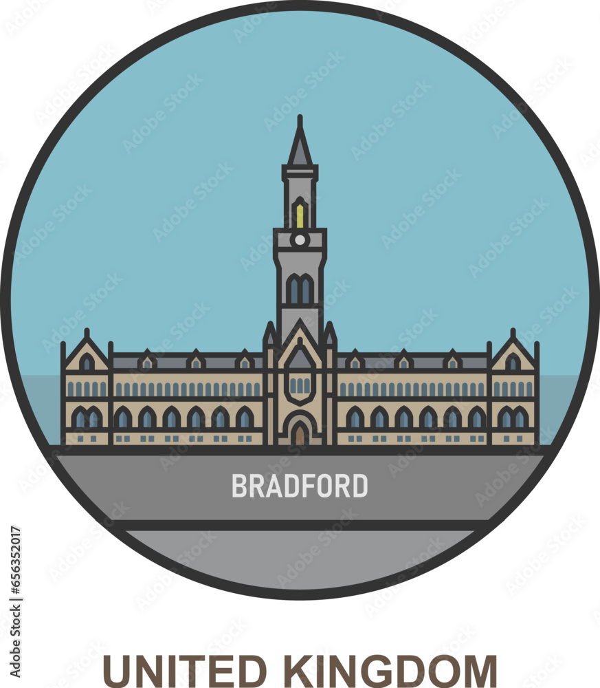 Obraz premium Bradford. Cities and towns in United Kingdom