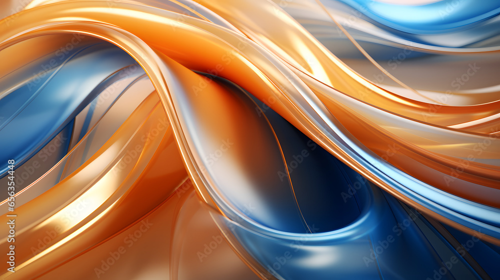 Abstract three-dimensional artliquid metalssynchromism wave background wall paper Abstract three-dimensional artliquid metalssynchromism wave background wall paper