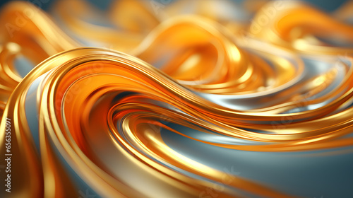 Abstract three-dimensional artliquid metalssynchromism wave background wall paper