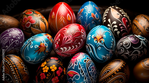 Huevos de pascua decorados a mano - Pascua pintura huevos adultos 