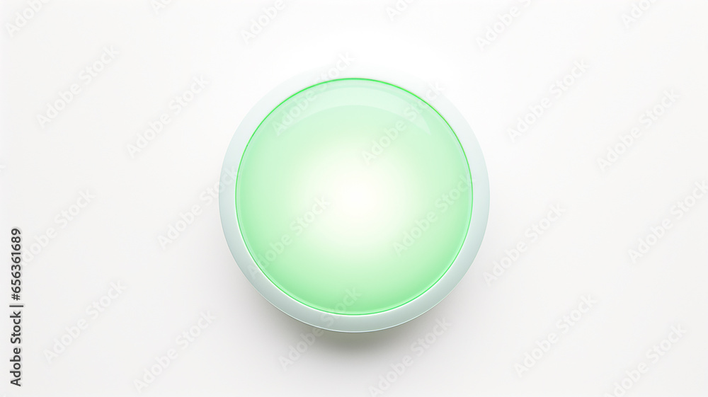 green light fluorescent button isolated on the background of computer graphics website design green light fluorescent button isolated on the background of computer graphics website design
