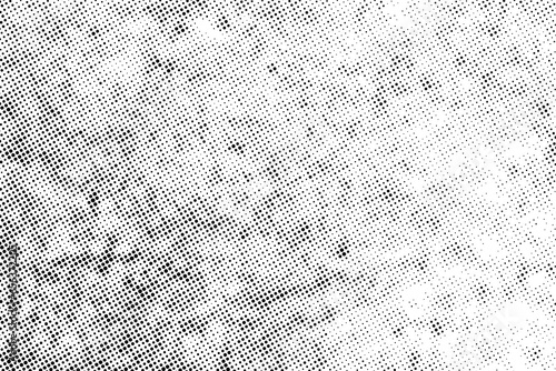 Vector abstract grunge halftone pattern, black dost texture background.