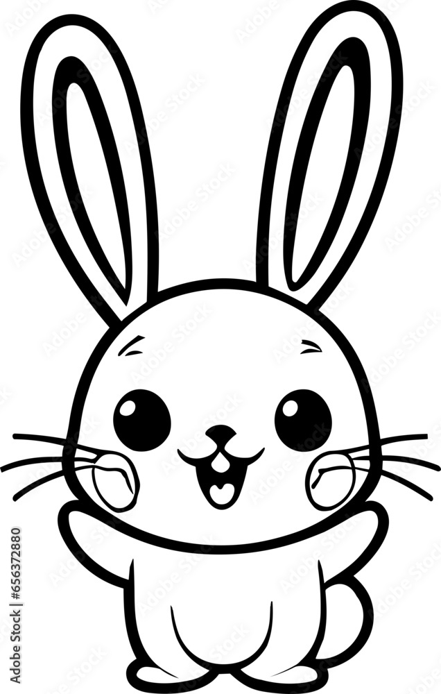 Obraz premium Kawaii themed coloring pages-Whimsical Worlds Await