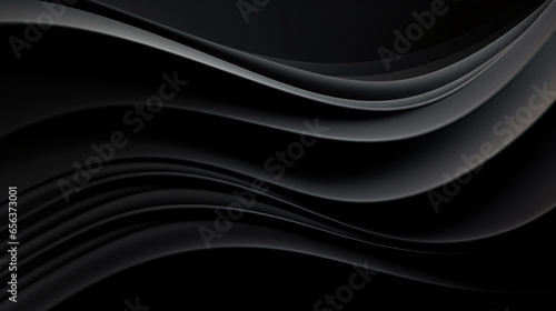 Black Curved Background with Lines