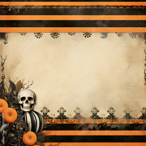halloween card with pumpkin