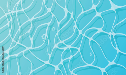 Abstract cartoon vector background, imitation of water surface with reflections of the sun.