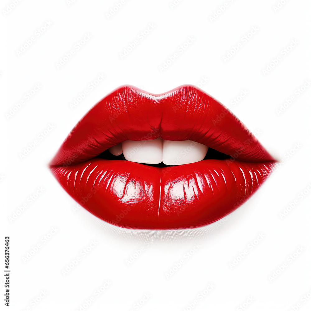 Woman Lips. Generative AI Woman Lips. Generative AI