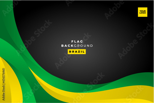 Brazil Flag Background.