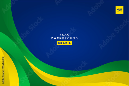 Brazil Flag Background.