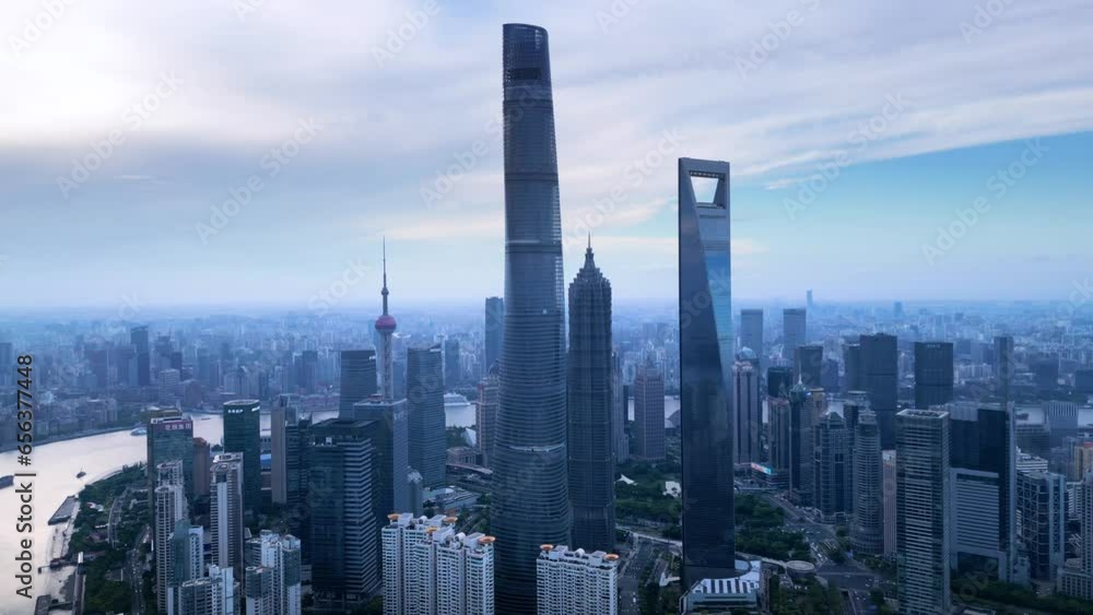 Urban Environment of Lujiazui, Shanghai, China Urban Environment of Lujiazui, Shanghai, China