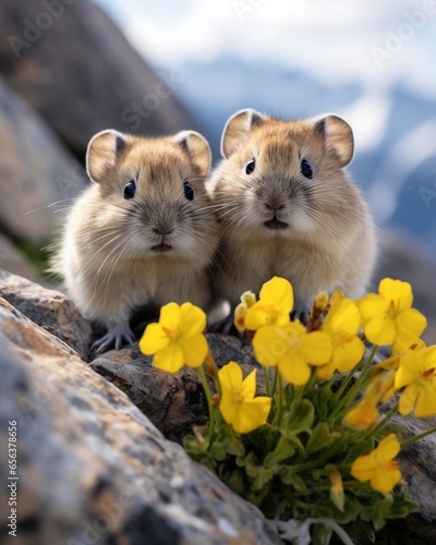 Two Cute Hamsters