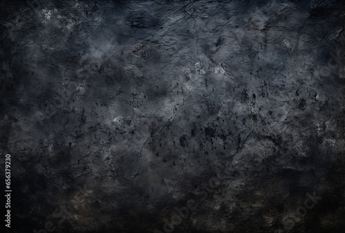 Grungy Black Cratered Textured Background