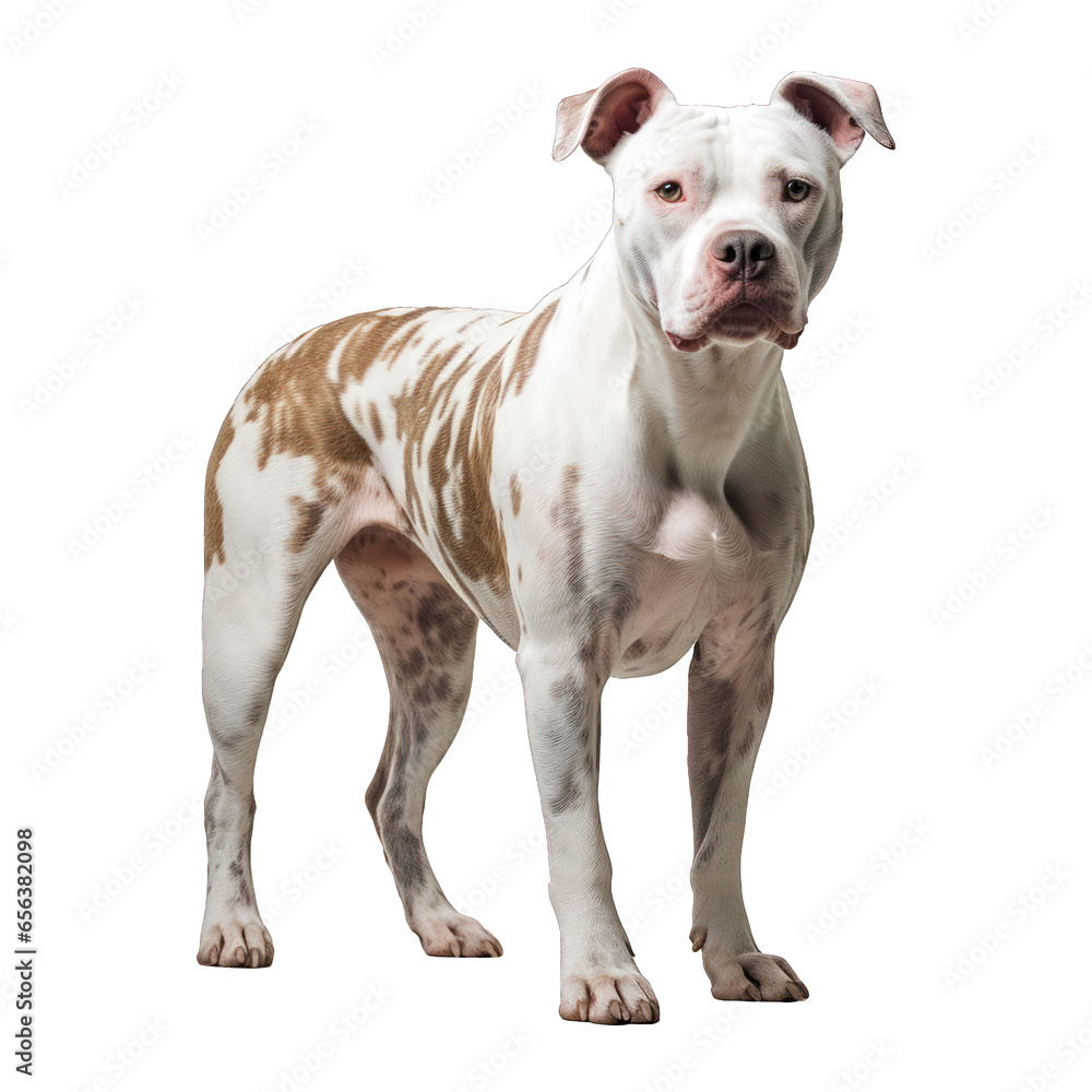 American pitbull terrier dog on transparent background. American pitbull terrier dog on transparent background.