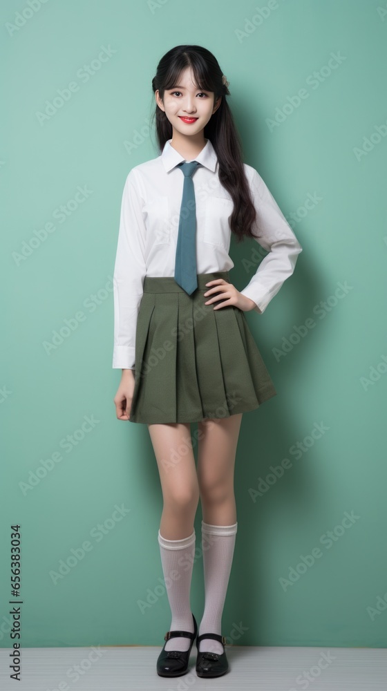 Photographing a young Korean girl with a Korean style fashion concept. Photographing a young Korean girl with a Korean style fashion concept.