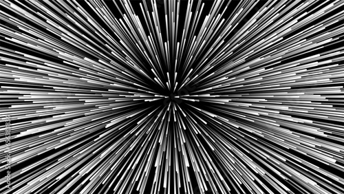 Wallpaper Mural Abstract Zoom. Black and White Explosion effect. Fast motion effect. Torontodigital.ca