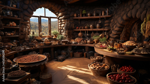 Food in the prehistoric era, what our ancestors ate © EcoPim-studio