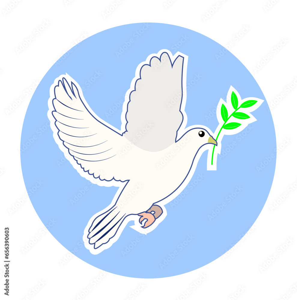 Vector international day of peace sticker design
Vector international day of peace sticker design