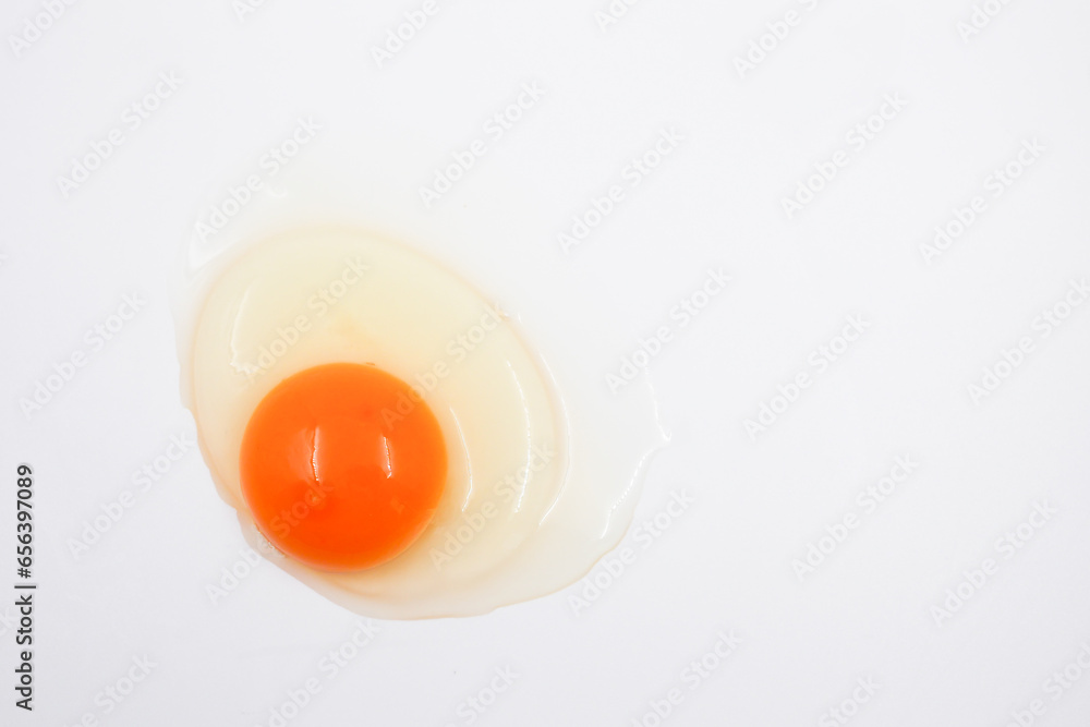 Broken egg isolated on white background. Broken egg isolated on white background.