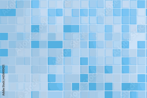 Light blue distorted square tile texture background illustration, light blue aesthetic sky