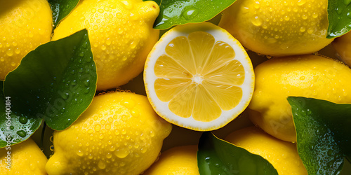 Lemon background colors Texture fruits pattern