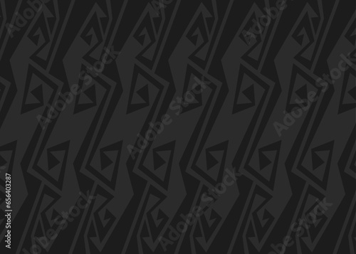 Minimalist background with simple ethnic ornament pattern. Geometric Aztec pattern