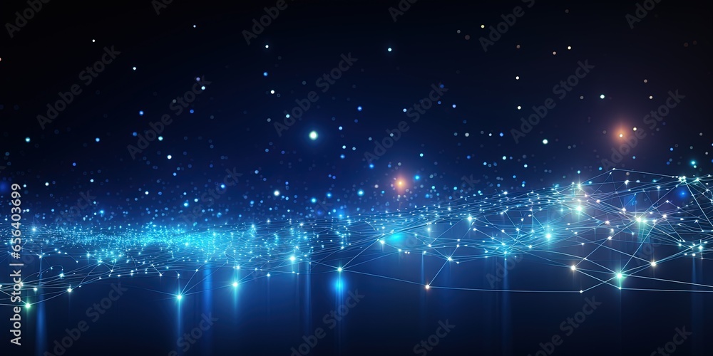 Abstract digital background. Data universe illustration. Ideal for depicting network abilities, technological processes, digital storages