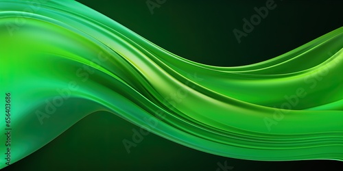 Abstract colorful neon green colors and gradients waves texture background panorama banner