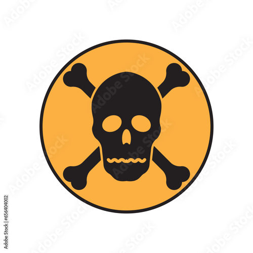 Fototapeta Naklejka Na Ścianę i Meble -  Radioactive warning icon