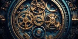 Banner of clock gears