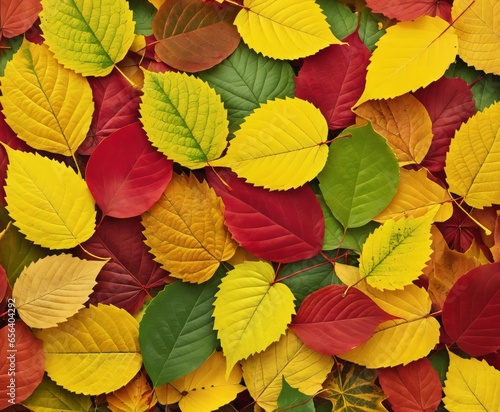 Pile of autumn leaves 