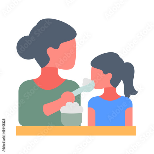 Feeding icon in vector. Illustration