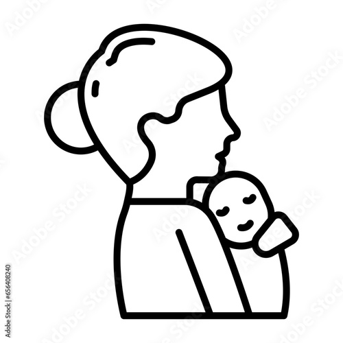 Mother icon in vector. Illustration