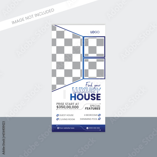 Creative modern rack card design template