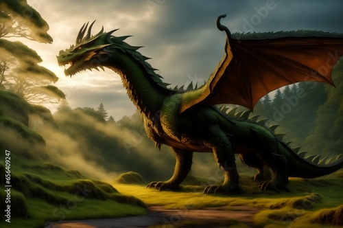 symbol 2024 wooden dragon © Дмитрий Тавлински