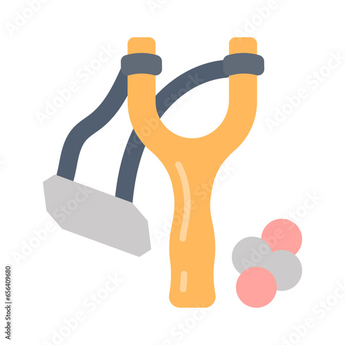 Slingshot icon in vector. Illustration