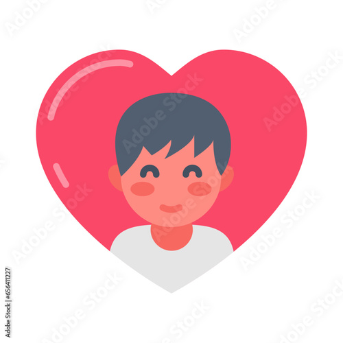 Love Children icon in vector. Illustration