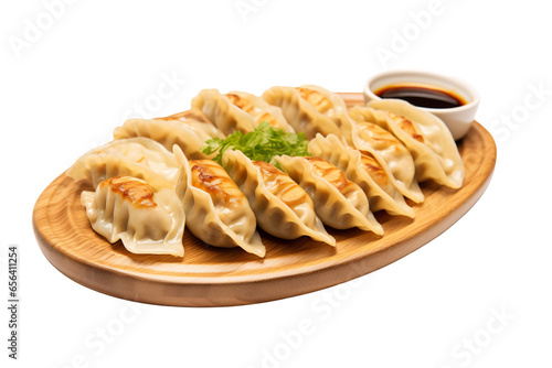 gyoza on a plate