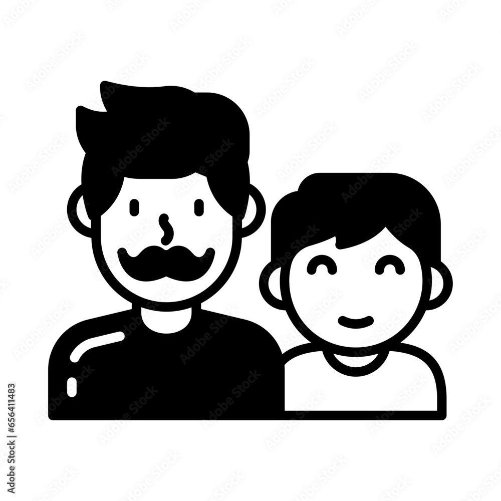 Father icon in vector. Illustration Father icon in vector. Illustration